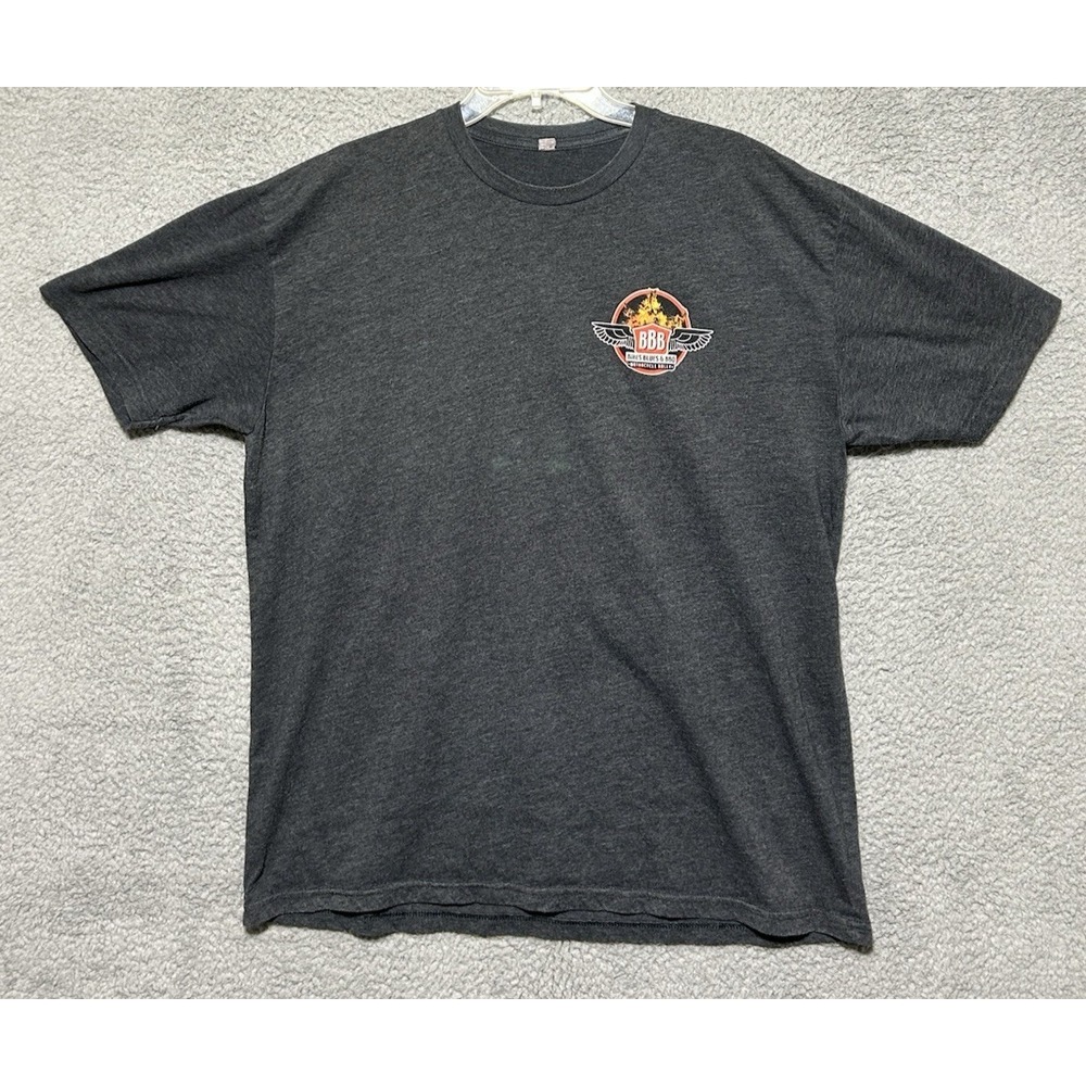 Motorcycle Rally 2017 Large Fayetteville Arkansas Shirt Blues BBQ Bikes‎ Harley